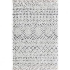 Mason Shag Shadow Gray 5 ft. x 7 ft. Rectangle Oriental Polypropylene Area Rug by CosmoLiving by Cosmopolitan