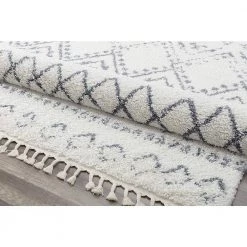 Mason Shag Shadow Gray 5 ft. x 7 ft. Rectangle Oriental Polypropylene Area Rug by CosmoLiving by Cosmopolitan 11 Mason Shag Shadow Gray 5 ft. x 7 ft. Rectangle Oriental Polypropylene Area Rug by CosmoLiving by Cosmopolitan -HOMELEGEND Sales white cosmoliving by cosmopolitan area rugs ra28185 66 1000