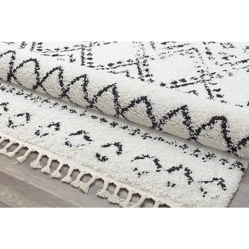 Mason Shag Whisper White 5 ft. x 7 ft. Area Rug by CosmoLiving by Cosmopolitan 6 Mason Shag Whisper White 5 ft. x 7 ft. Area Rug by CosmoLiving by Cosmopolitan - Image 4