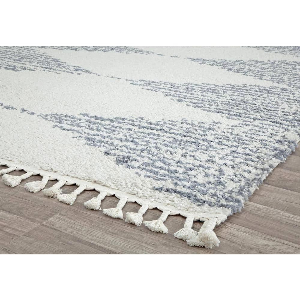 Mason Shag Heath Gray 8 ft. x 10 ft. Area Rug by CosmoLiving by Cosmopolitan 5 Mason Shag Heath Gray 8 ft. x 10 ft. Area Rug by CosmoLiving by Cosmopolitan - Image 3