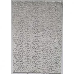 Hazel Snow Leopard White 5 ft. x 7 ft. Area Rug by CosmoLiving by Cosmopolitan