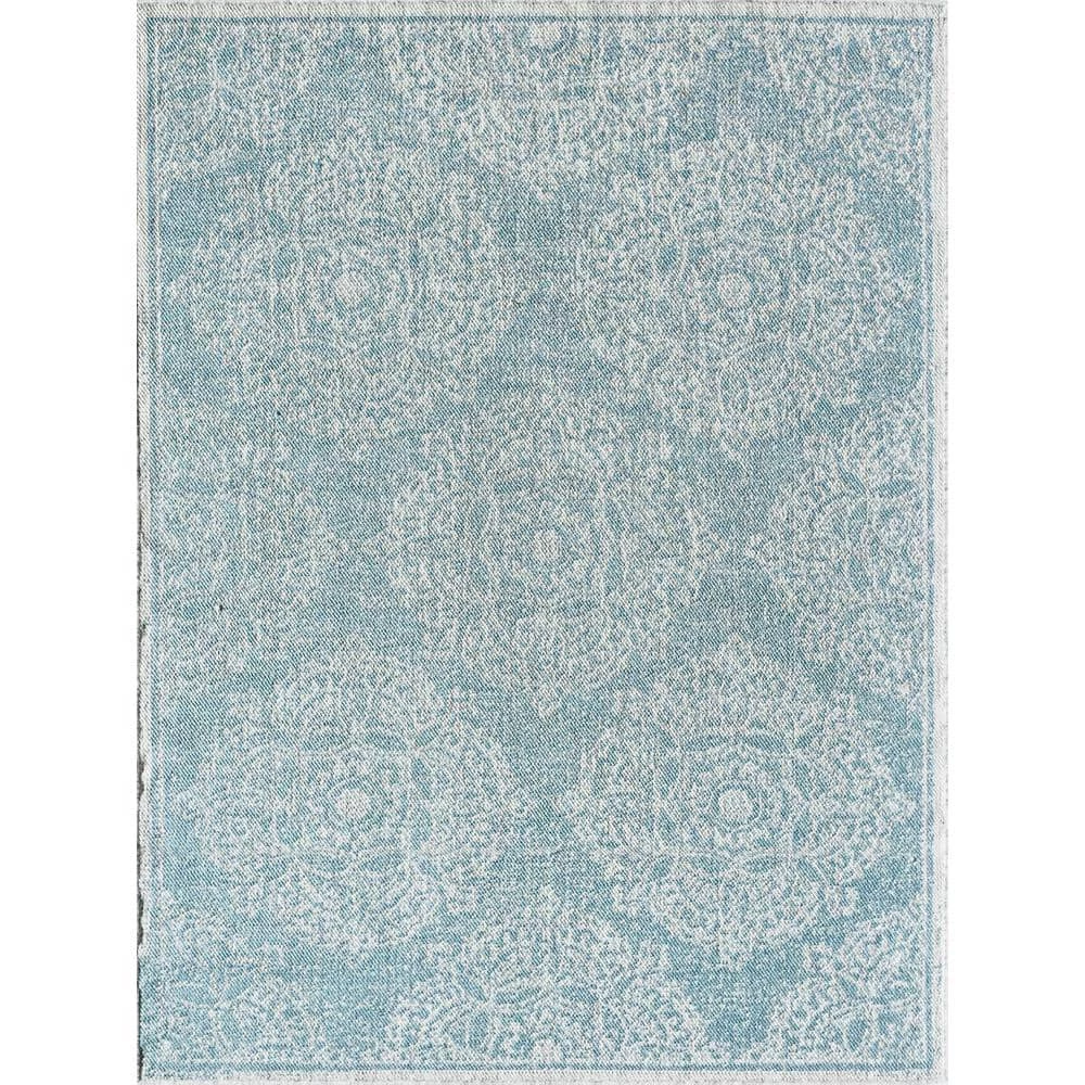 Villa Veranda Icy Blossom White Transitional Abstract 5 ft. x 7 ft. Area Rug by CosmoLiving by Cosmopolitan 7 Villa Veranda Icy Blossom White Transitional Abstract 5 ft. x 7 ft. Area Rug by CosmoLiving by Cosmopolitan - Image 5