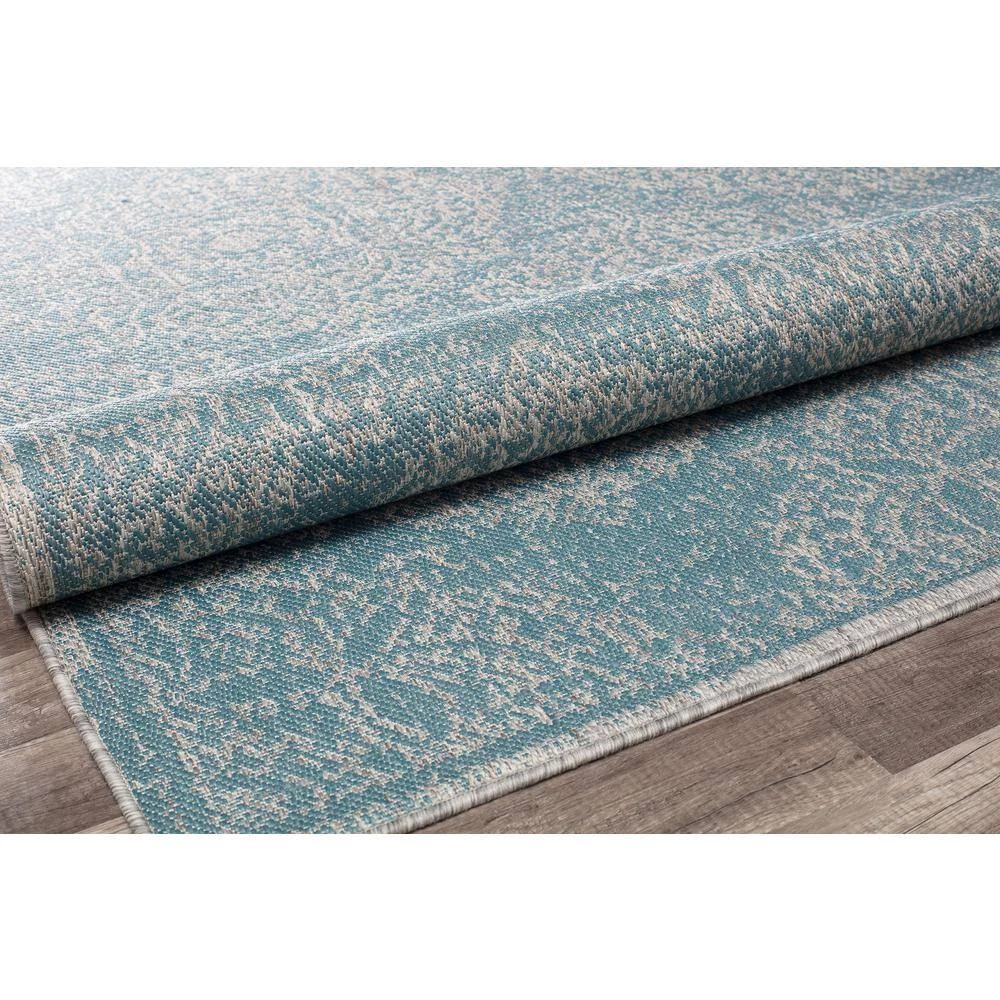 Villa Veranda Icy Blossom White Transitional Abstract 5 ft. x 7 ft. Area Rug by CosmoLiving by Cosmopolitan 6 Villa Veranda Icy Blossom White Transitional Abstract 5 ft. x 7 ft. Area Rug by CosmoLiving by Cosmopolitan - Image 4