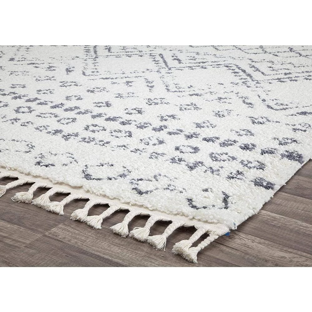 Mason Shag Shadow White 2 ft. x 8 ft. Area Rug by CosmoLiving by Cosmopolitan 5 Mason Shag Shadow White 2 ft. x 8 ft. Area Rug by CosmoLiving by Cosmopolitan - Image 3