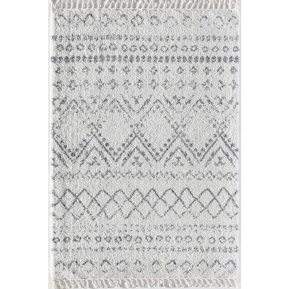Mason Shag Shadow White 2 ft. x 8 ft. Area Rug by CosmoLiving by Cosmopolitan 3 Mason Shag Shadow White 2 ft. x 8 ft. Area Rug by CosmoLiving by Cosmopolitan