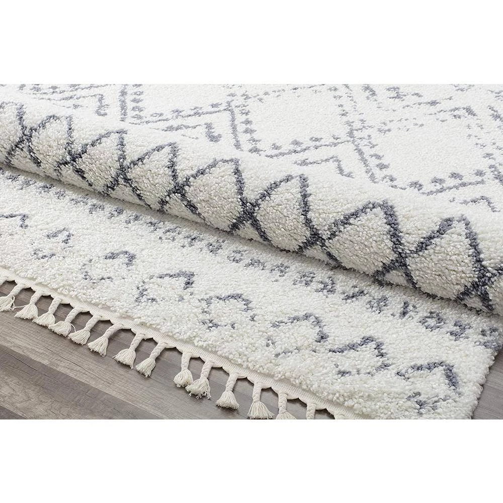 Mason Shag Shadow White 2 ft. x 8 ft. Area Rug by CosmoLiving by Cosmopolitan 6 Mason Shag Shadow White 2 ft. x 8 ft. Area Rug by CosmoLiving by Cosmopolitan - Image 4