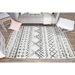 Mason Shag Shadow Gray White 2 ft x 4 ft. Rectangle Oriental Polypropylene Area Rug by CosmoLiving by Cosmopolitan 13 Mason Shag Shadow Gray White 2 ft x 4 ft. Rectangle Oriental Polypropylene Area Rug by CosmoLiving by Cosmopolitan -HOMELEGEND Sales white cosmoliving by cosmopolitan area rugs ra28934 4f 1000