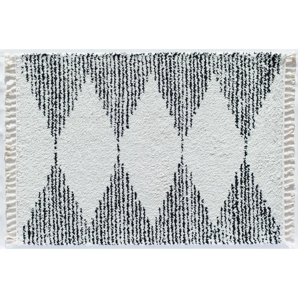 Mason Shag Heath White 2 ft. x 8 ft. Area Rug by CosmoLiving by Cosmopolitan 3 Mason Shag Heath White 2 ft. x 8 ft. Area Rug by CosmoLiving by Cosmopolitan