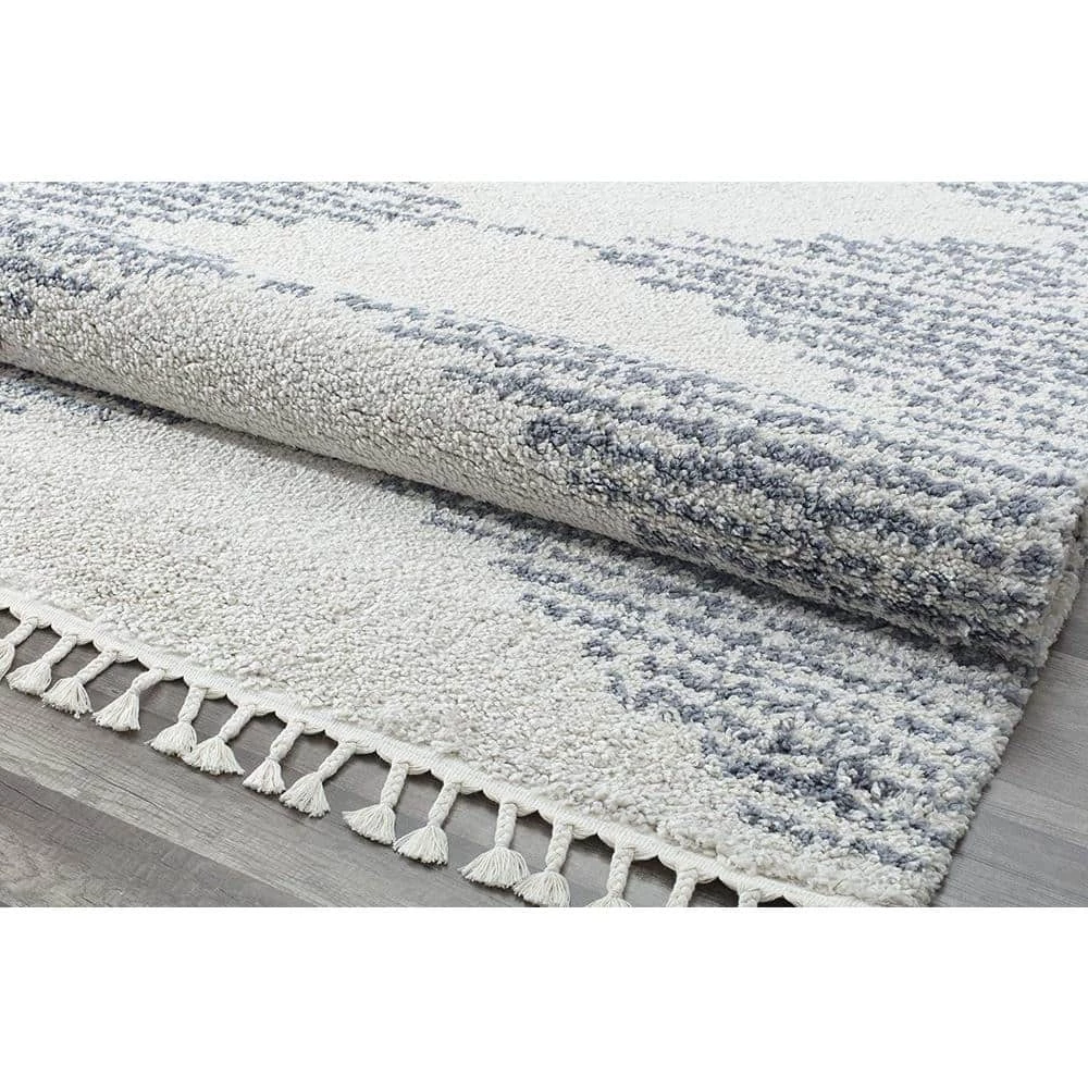 Mason Shag Heath White 2 ft. x 4 ft. Area Rug by CosmoLiving by Cosmopolitan 7 Mason Shag Heath White 2 ft. x 4 ft. Area Rug by CosmoLiving by Cosmopolitan - Image 5