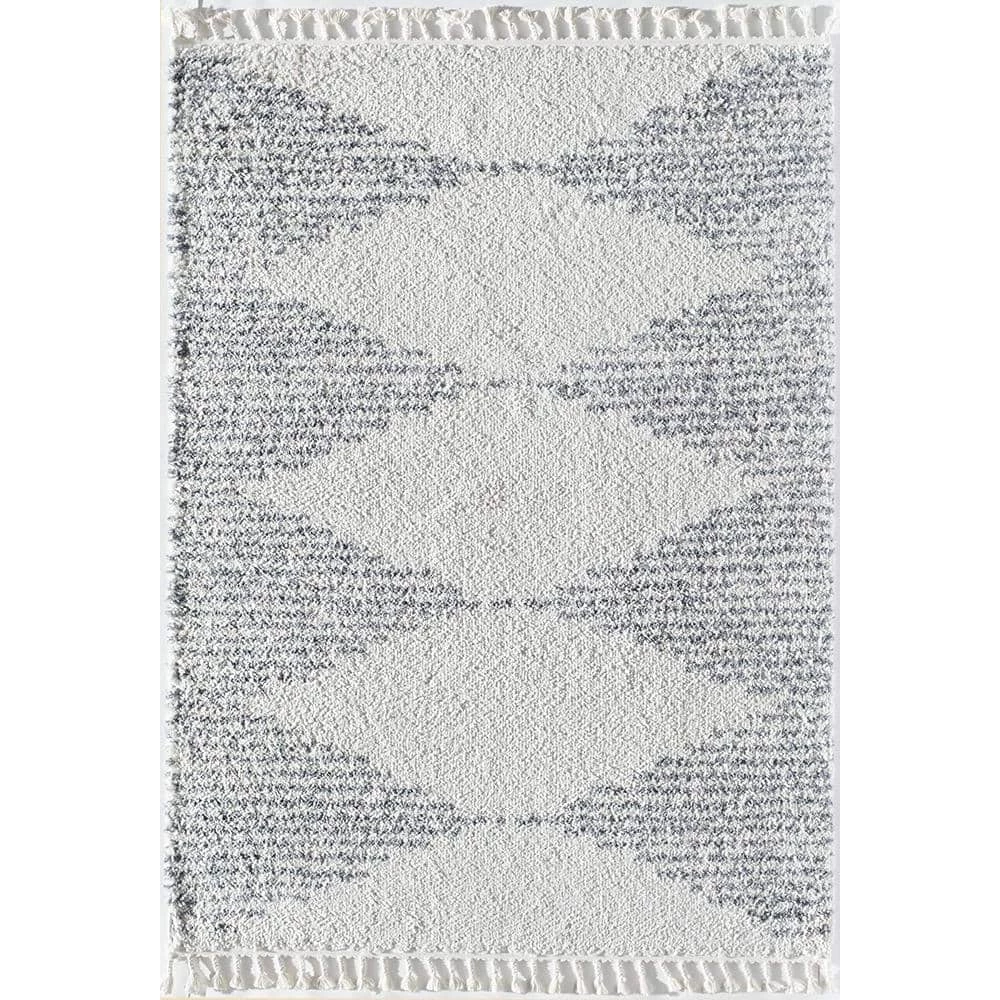 Mason Shag Heath White 2 ft. x 8 ft. Area Rug by CosmoLiving by Cosmopolitan 3 Mason Shag Heath White 2 ft. x 8 ft. Area Rug by CosmoLiving by Cosmopolitan