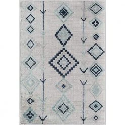 Soleil Native Ice White 8 ft. x 12 ft. Tribal Moroccan Area Rug by CosmoLiving by Cosmopolitan