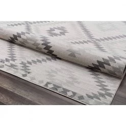 Soleil Kilim White Tribal Moroccan 8 ft. x 12 ft. Area Rug by CosmoLiving by Cosmopolitan -HOMELEGEND Sales white cosmoliving by cosmopolitan area rugs ra30479 66 1000