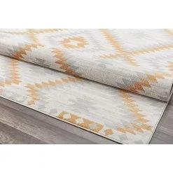 Soleil Golden Touch White Tribal 8 ft. x 12 ft. Moroccan Area Rug by CosmoLiving by Cosmopolitan -HOMELEGEND Sales white cosmoliving by cosmopolitan area rugs ra30497 66 1000