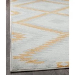 Soleil Golden Touch White Tribal 8 ft. x 12 ft. Moroccan Area Rug by CosmoLiving by Cosmopolitan -HOMELEGEND Sales white cosmoliving by cosmopolitan area rugs ra30497 c3 1000