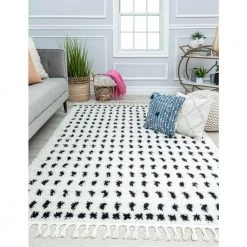 Calm Creation Dots Modern White 8 ft. x 10 ft. Area Rug by CosmoLiving by Cosmopolitan 11 Calm Creation Dots Modern White 8 ft. x 10 ft. Area Rug by CosmoLiving by Cosmopolitan -HOMELEGEND Sales white cosmoliving by cosmopolitan area rugs ra32558 31 1000