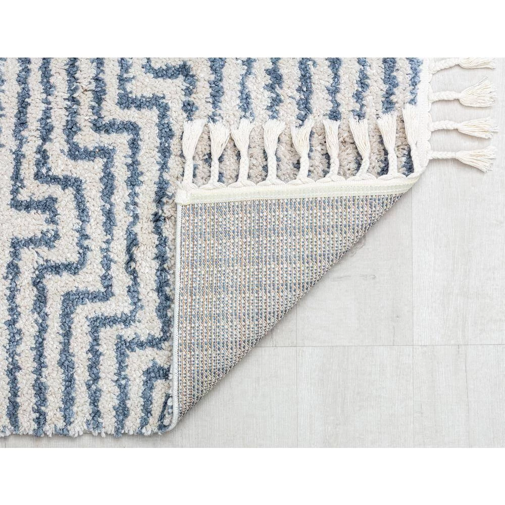 White 5 ft. x 7 ft. Slow Burn Stripe Modern Area Rug by CosmoLiving by Cosmopolitan 5 White 5 ft. x 7 ft. Slow Burn Stripe Modern Area Rug by CosmoLiving by Cosmopolitan - Image 3