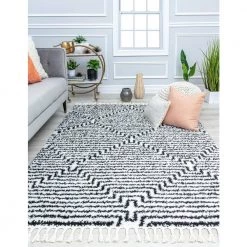 Night Odyssey Stripe Modern White 8 ft. x 10 ft. Area Rug by CosmoLiving by Cosmopolitan 9 Night Odyssey Stripe Modern White 8 ft. x 10 ft. Area Rug by CosmoLiving by Cosmopolitan -HOMELEGEND Sales white cosmoliving by cosmopolitan area rugs ra32574 31 1000