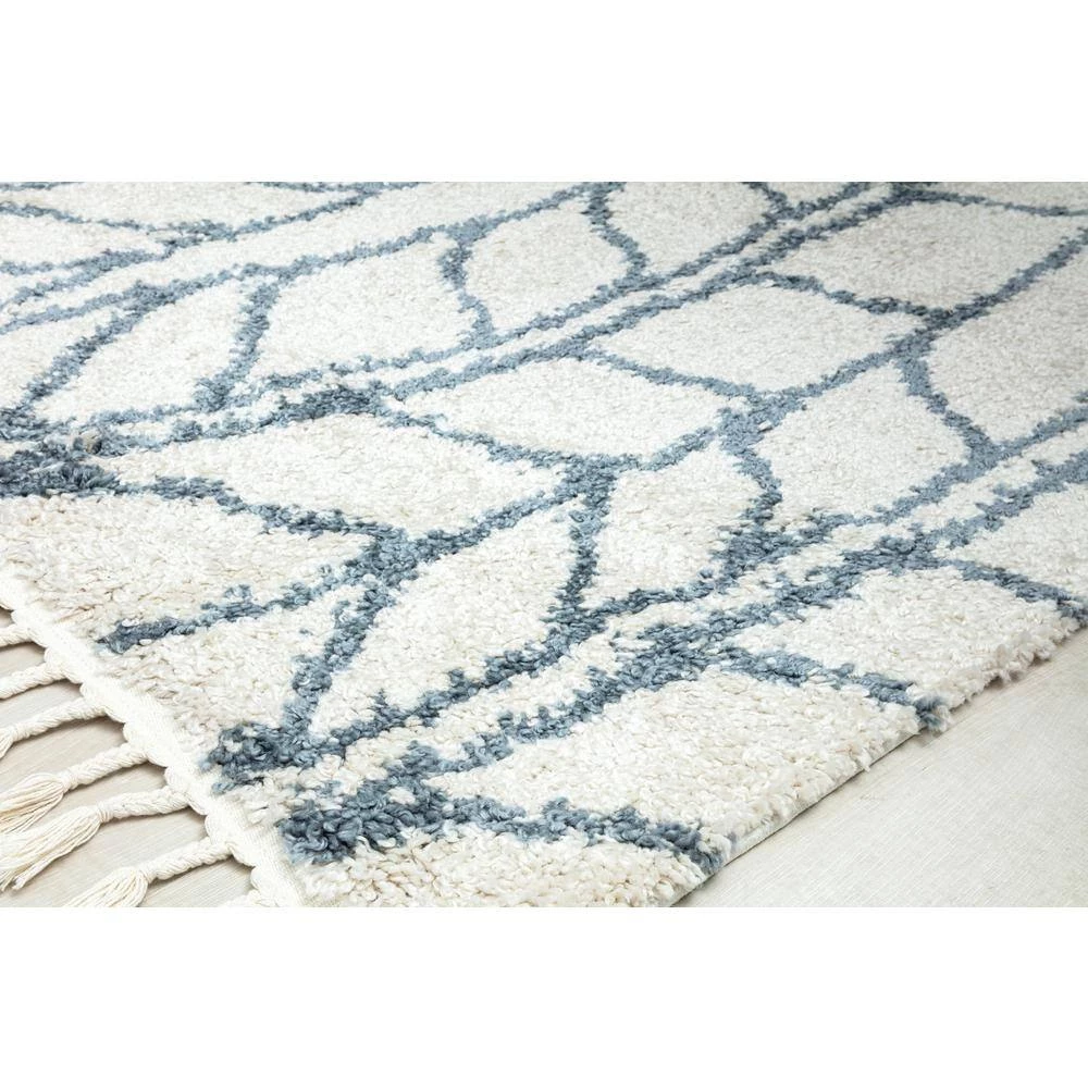 Cloud White 5 ft. x 7 ft. Vine Geometric Modern Area Rug by CosmoLiving by Cosmopolitan 6 Cloud White 5 ft. x 7 ft. Vine Geometric Modern Area Rug by CosmoLiving by Cosmopolitan - Image 4