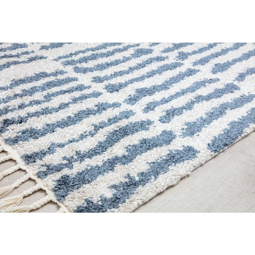 Winter's Eve Geometric Modern White 8 ft. x 10 ft. Area Rug by CosmoLiving by Cosmopolitan 6 Winter's Eve Geometric Modern White 8 ft. x 10 ft. Area Rug by CosmoLiving by Cosmopolitan - Image 4