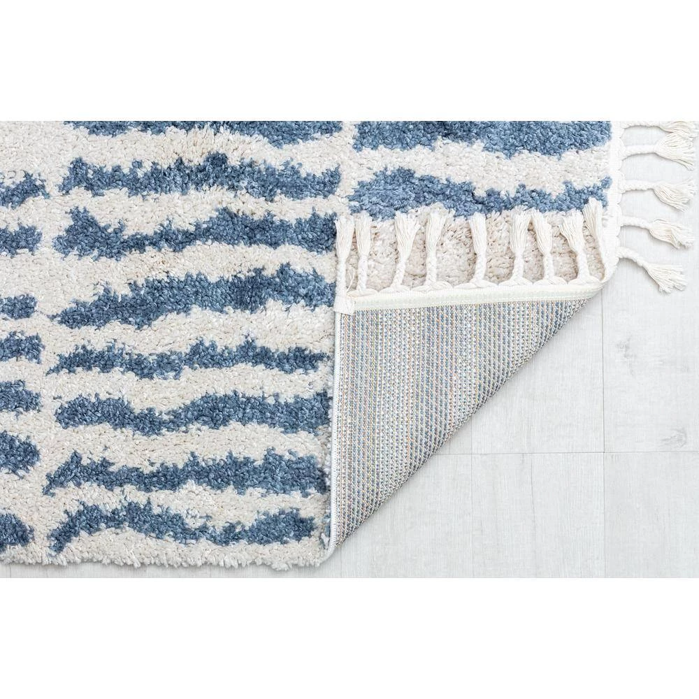 Winter's Eve Geometric Modern White 8 ft. x 10 ft. Area Rug by CosmoLiving by Cosmopolitan 4 Winter's Eve Geometric Modern White 8 ft. x 10 ft. Area Rug by CosmoLiving by Cosmopolitan - Image 2