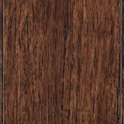 Wire Brushed Strand Woven Tobacco 3/8 in. x 3-7/8 in. x 36-1/4 in. Length Solid Bamboo Flooring (23.41 sq. ft. /case) by HOMELEGEND