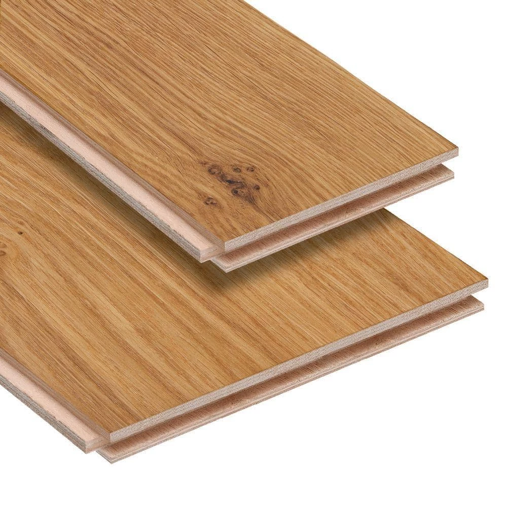 Wire Brushed Barrington Oak 3/8 in.x 3-1/2 in.and 6-1/2 in.x Varying Length Engineered T&G Hardwood Flr (26.25 sq.ft/cs) by HOMELEGEND 4 Wire Brushed Barrington Oak 3/8 in.x 3-1/2 in.and 6-1/2 in.x Varying Length Engineered T&G Hardwood Flr (26.25 sq.ft/cs) by HOMELEGEND - Image 2