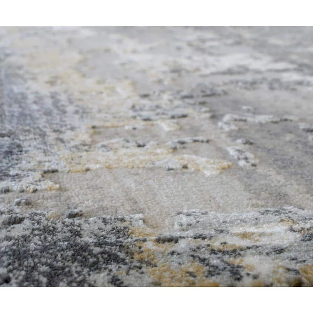 Auden Astor Yellow Transitional Abstract 8 ft. x 10 ft. Area Rug by CosmoLiving by Cosmopolitan 6 Auden Astor Yellow Transitional Abstract 8 ft. x 10 ft. Area Rug by CosmoLiving by Cosmopolitan - Image 4