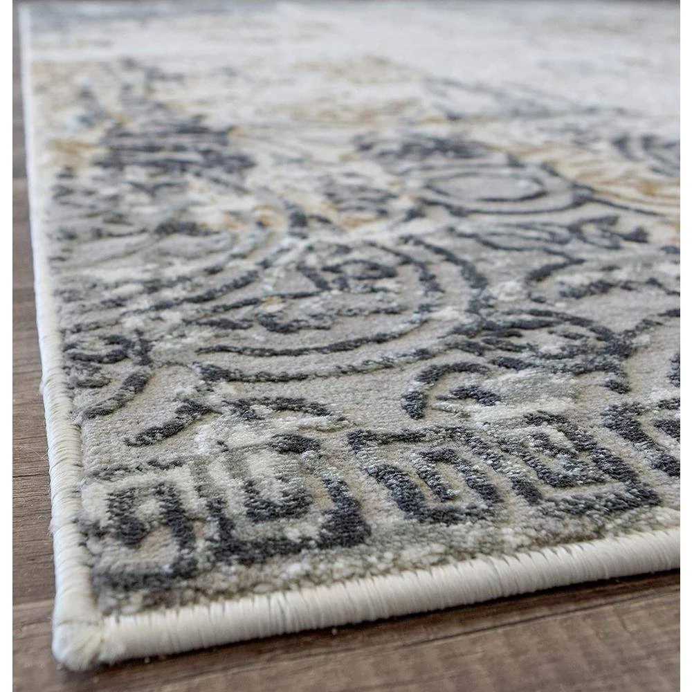 Auden Sundance Yellow 5 ft. x 7 ft. Area Rug by CosmoLiving by Cosmopolitan 7 Auden Sundance Yellow 5 ft. x 7 ft. Area Rug by CosmoLiving by Cosmopolitan - Image 5